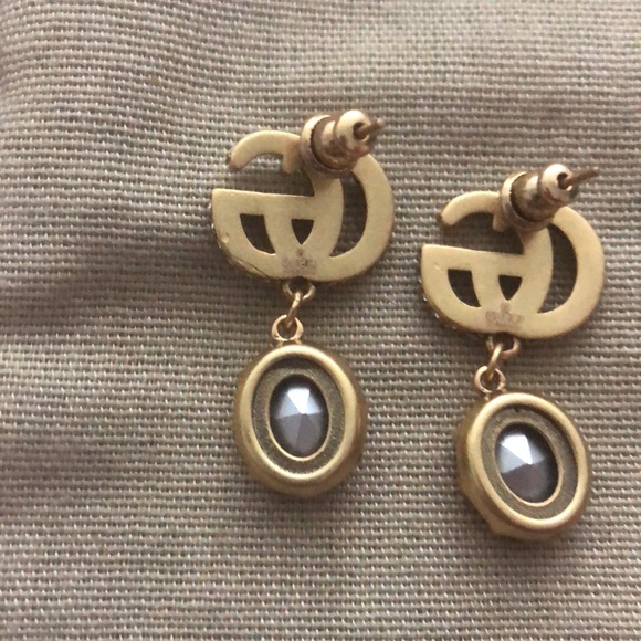 Gucci Double GG Earrings-Red - Picture 3 of 5